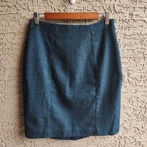 Banana Republic Factory Pencil Skirt Teal Black Size 8 NWT Lined